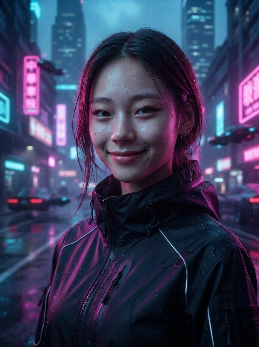 사이버펑크 네온 예시