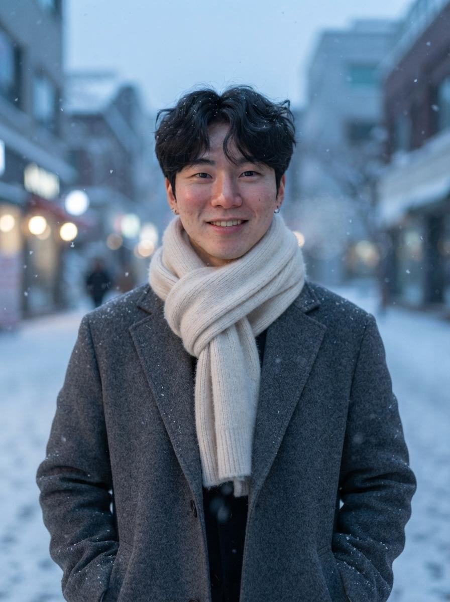 겨울 감성 화보 예시